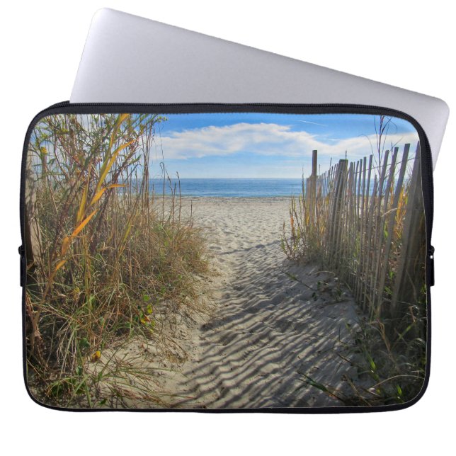 Trail to the Beach Laptop Sleeve (Front)