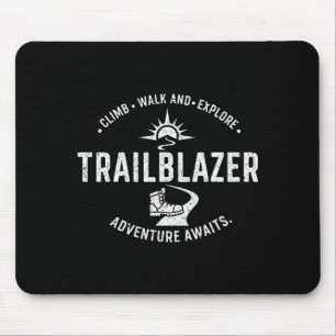 Trailblazer Adventure Awaits Hiking Climb Explore Mouse Mat