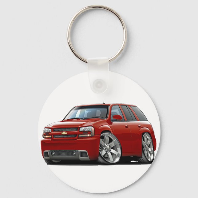 Trailblazer Red Truck Key Ring (Front)