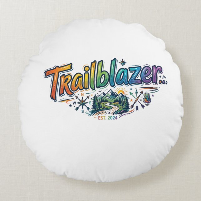 Trailblazer Round Cushion (Front)