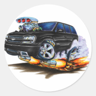 Trailblazer SS Black Truck Classic Round Sticker