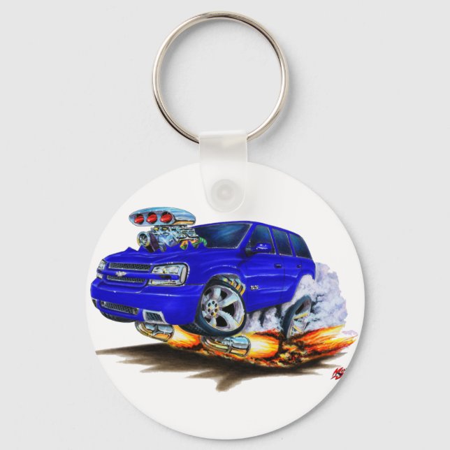 Trailblazer SS Blue Truck Key Ring (Front)