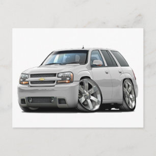 Trailblazer White Truck Postcard