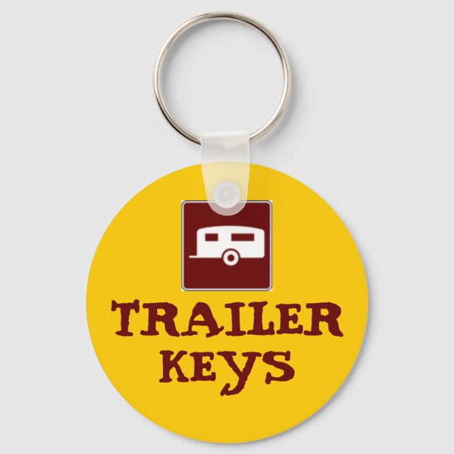 Trailer Camper Motorhome Key Ring (Front)