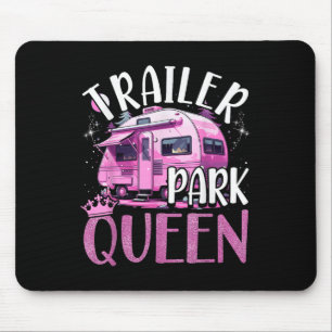 Trailer Park Queen Funny Camping Pink Trailer Cara Mouse Mat