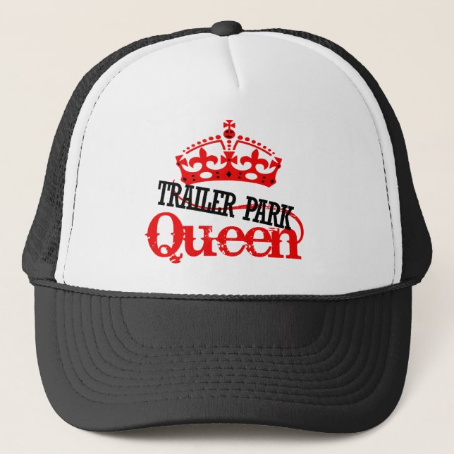 Trailer Park QUEEN Trucker Hat (Front)