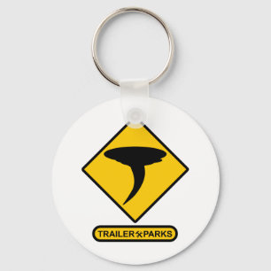 Trailer Park Repair Ahead Key Ring