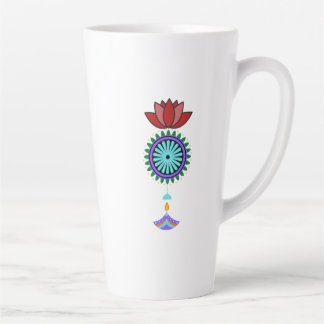 Trailer spiritual with lotus blossom latte mug
