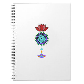 Trailer spiritual with lotus blossom notebook