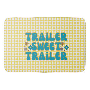 Trailer Sweet Trailer Yellow Harlequin Bath Mat