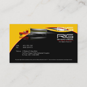 Trailer Truck Trucking Company Business Card