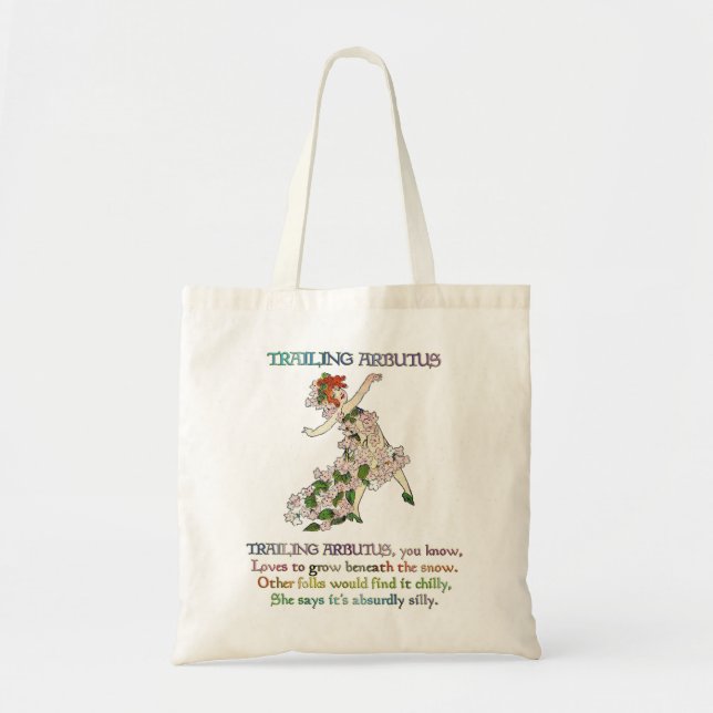 TRAILING ARBUTUS TOTE BAG (Front)