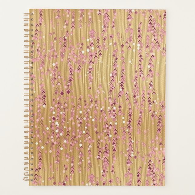 Trailing Blossom Chiyogami Planner (Front)