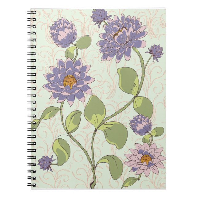 Trailing Water Lilies Notebook (Front)