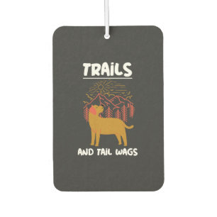 Trails and tail Wags Labrador Retriever Car Air Freshener