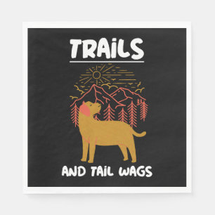 Trails and tail Wags Labrador Retriever Napkin