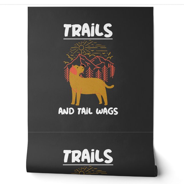 Trails and tail Wags Labrador Retriever Wallpaper (Unrolling)