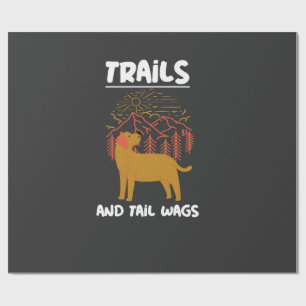 Trails and tail Wags Labrador Retriever Wrapping Paper