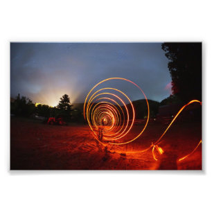 Trails of Light -fire edition- Photo Print
