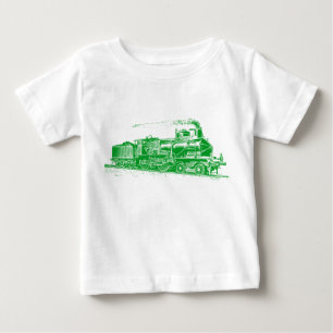 Train 03 - Grass Green Baby T-Shirt