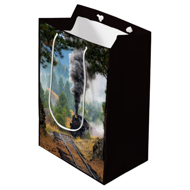 Train 19 medium gift bag (Front Angled)