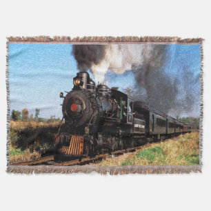 Train 2 Throw Blanket