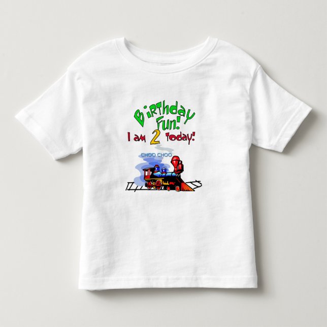 Train 2nd Birthday Tshirts and Gifts (Front)