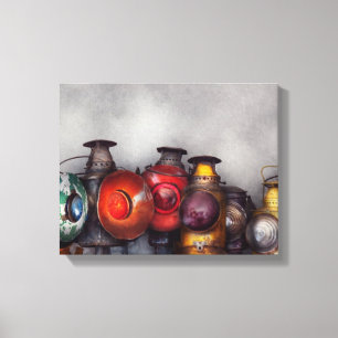 Train - A collection of Rail Road lanterns Canvas Print