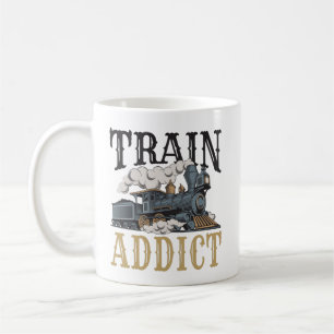 Train Addict Model Railroad Railway Hobbyist Coffee Mug
