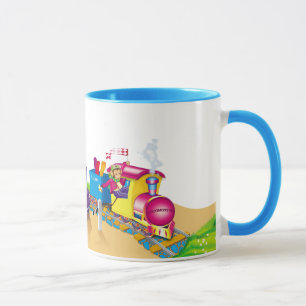 train and car mug