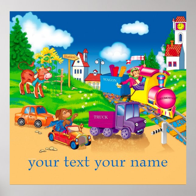 train and car poster (Front)