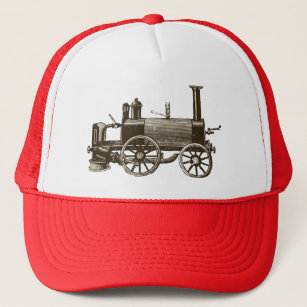 Train Antique Toy Steam Train Engine Trucker Hat
