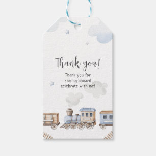 Train baby shower chugga chugga favour gift tags