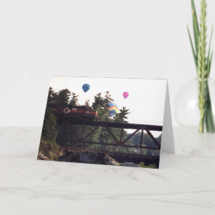 Train & Balloons Card
