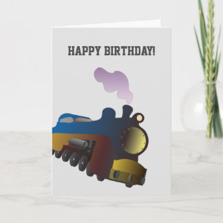Train Birthday Card