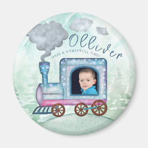 Train Birthday Chugga Chugga Two Two photo Magnet