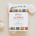 Train Birthday Party Invitation<br><div class="desc">🚂🎉 All Aboard for an Unforgettable Train Adventure! 🎉🚂 Choo-choo! Get ready to embark on a thrilling journey as you invite your little conductor's friends to the most epic Train Birthday Party with our exclusive Train Birthday Party Invitation! This delightful invitation is the perfect ticket to an unforgettable celebration filled...</div>