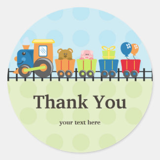 Train Birthday Party Stickers