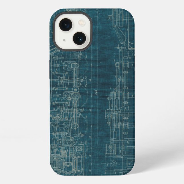 Train Blueprint I iPhone Case (Back)