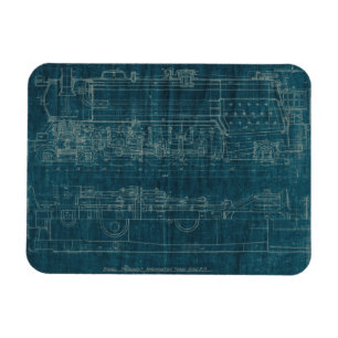 Train Blueprint I Magnet