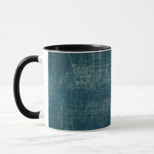 Train Blueprint I Mug