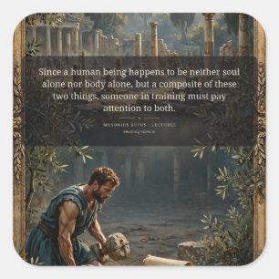 Train Both Soul and Body — Stoic Sticker