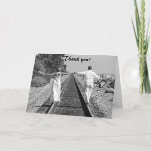 Train BW, Thank you! You Card