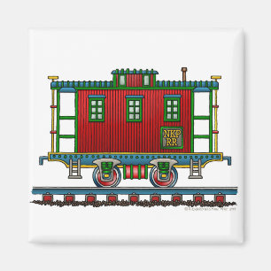 Train Caboose Car Magnets