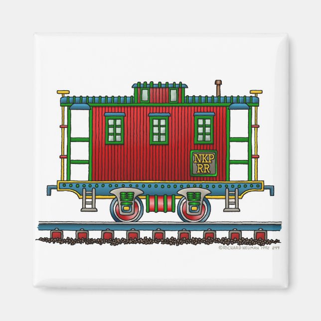 Train Caboose Car Magnets (Front)