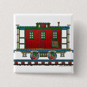 Train Caboose Car Railroad Pins