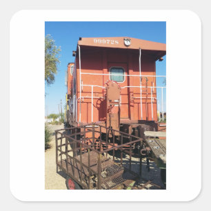 Train Caboose  Square Sticker