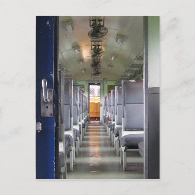 Train Carriage Thailand ... Southeast Asia Travel Postcard (Front)