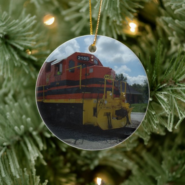 Train Ceramic Tree Decoration (Tree)