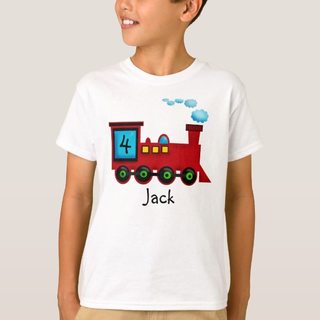 Train ChooChoo Birthday T-Shirt (Front)